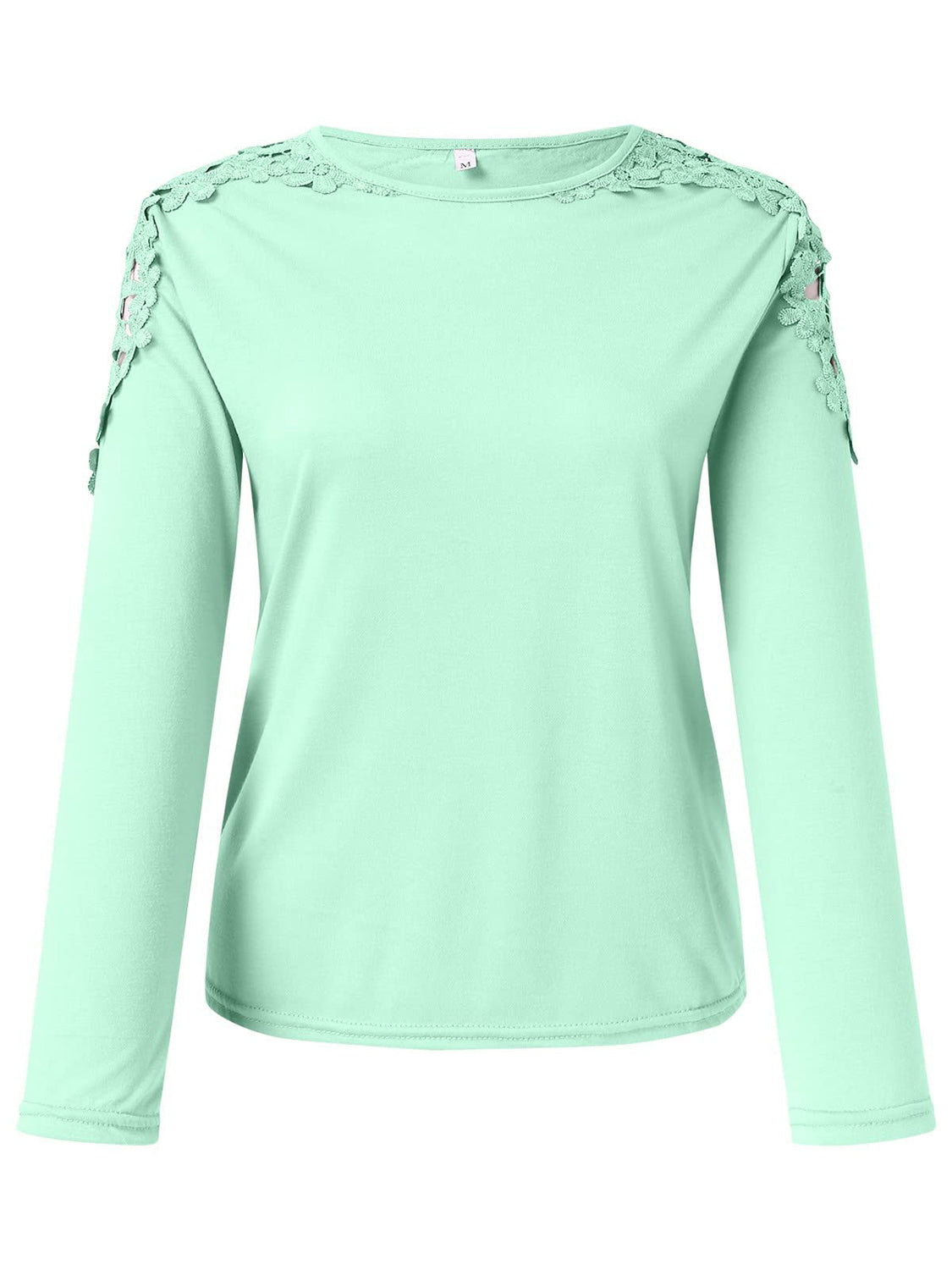 Full Size Cutout Round Neck Long Sleeve T-Shirt Trendsi