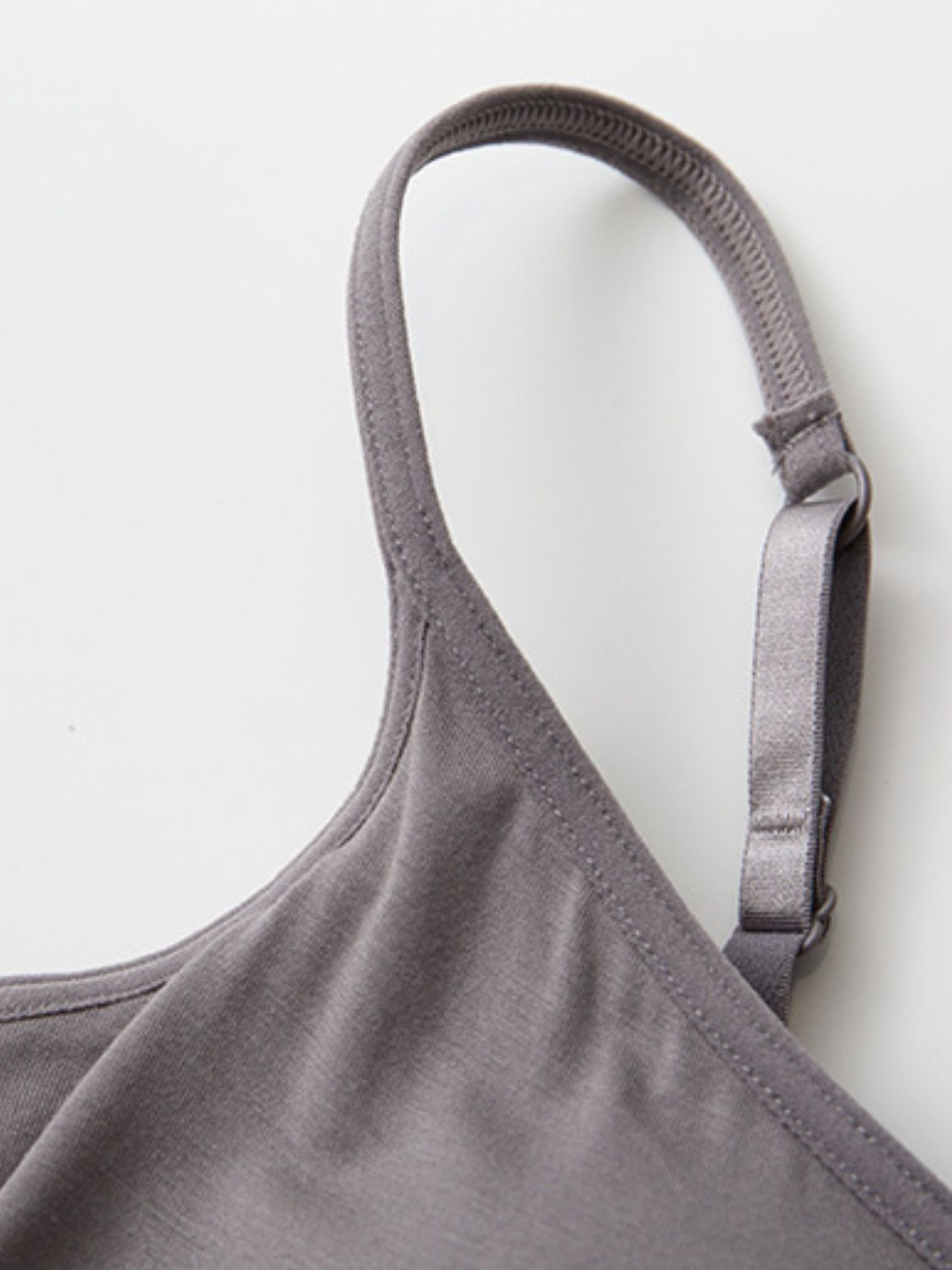 Full Size Adjustable Strap Modal Cami with Bra - Boutique Clothing Trendsi