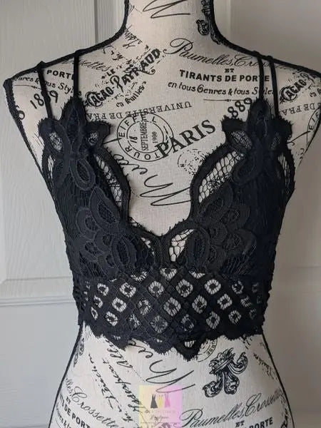 Crochet Style Bralette with Padding.