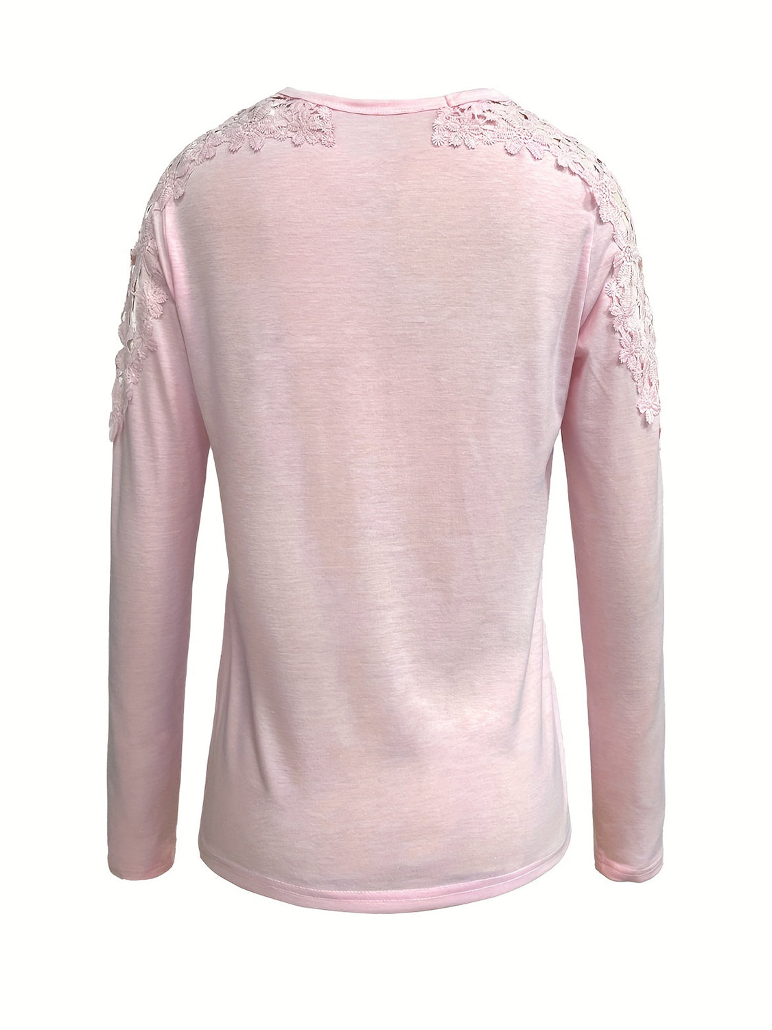 Full Size Cutout Round Neck Long Sleeve T-Shirt Trendsi