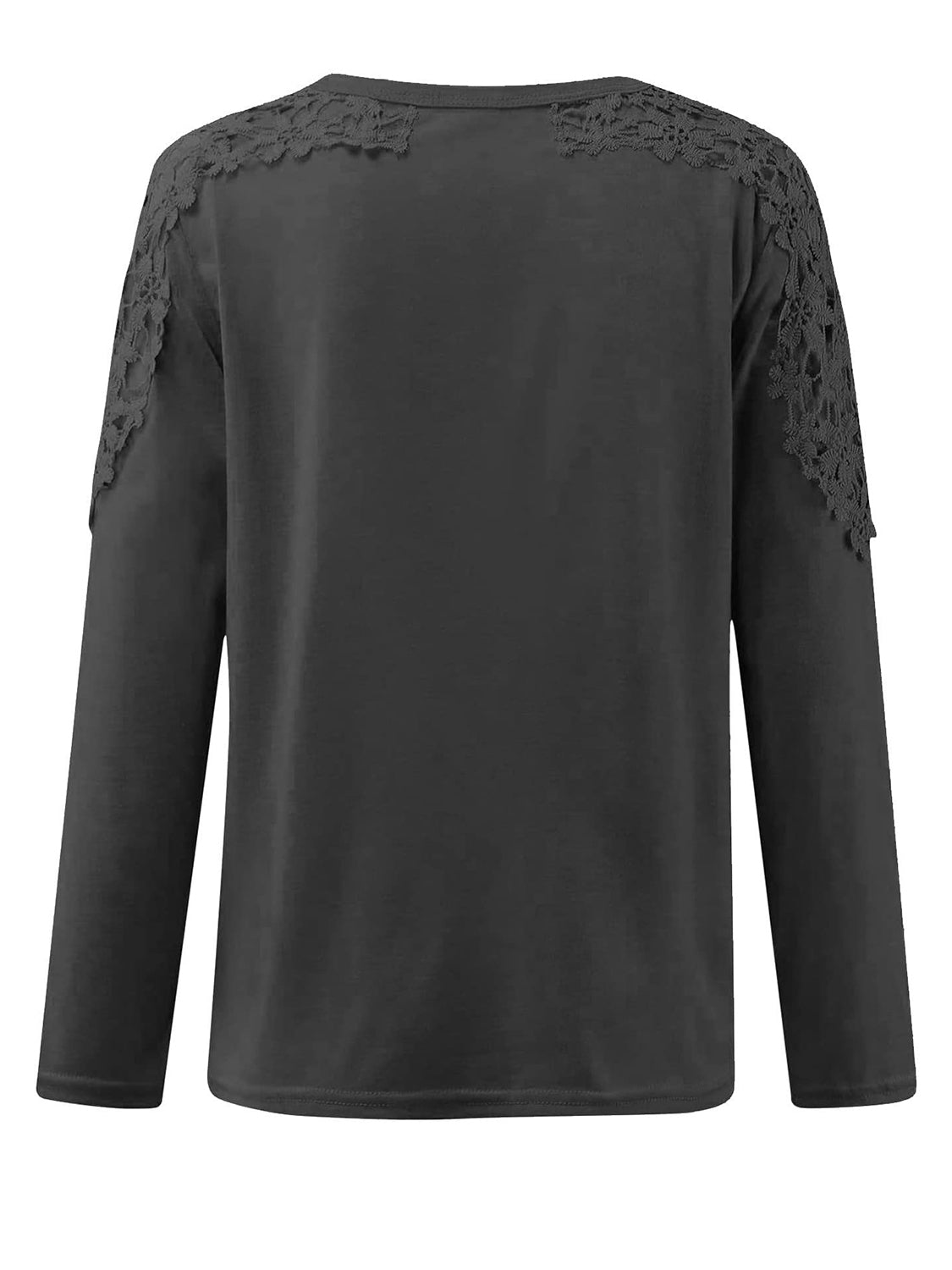 Full Size Cutout Round Neck Long Sleeve T-Shirt Trendsi