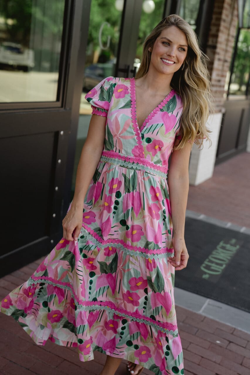 Gigi Midi- Frosted Pink