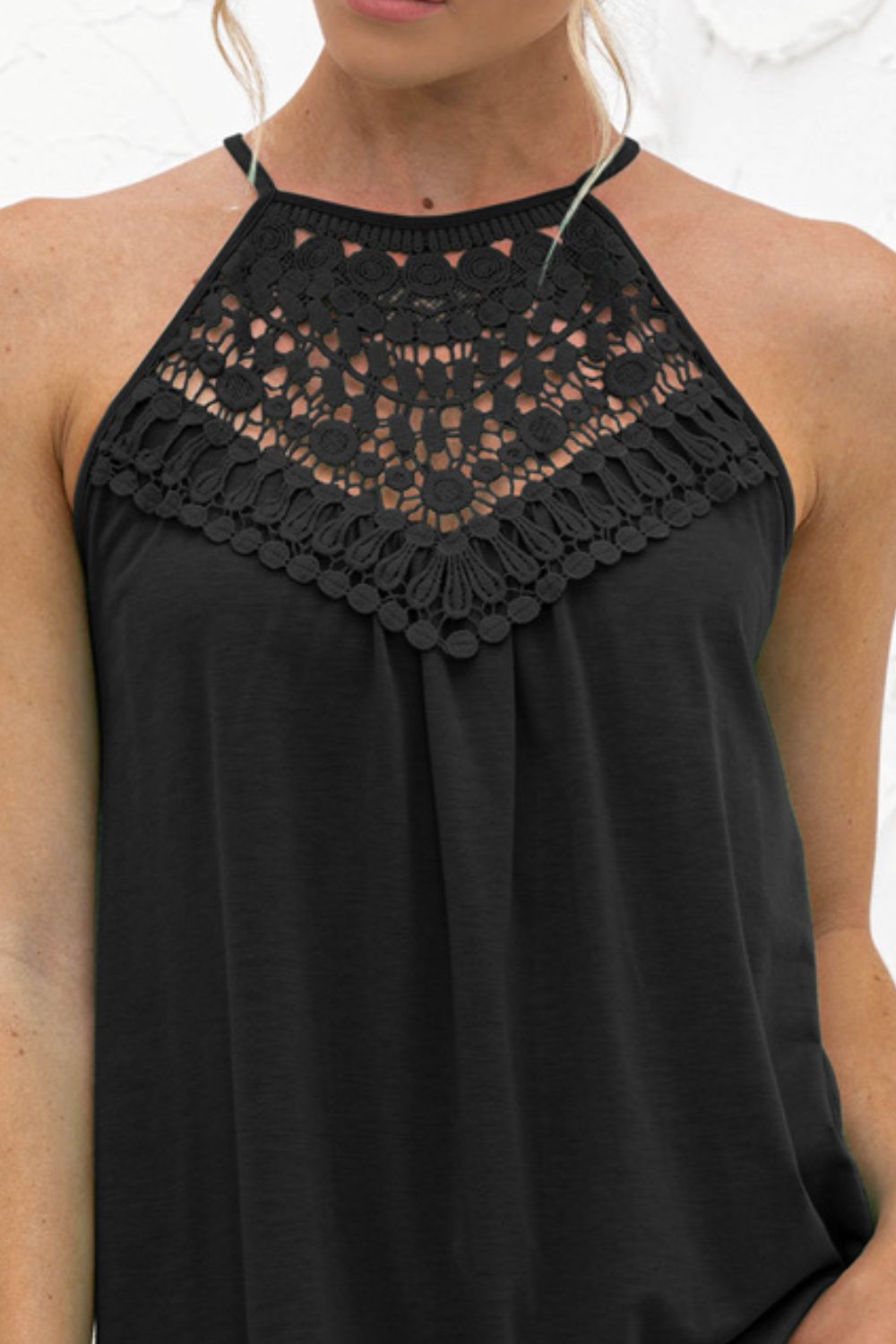 Halter Crochet Tank Top Trendsi