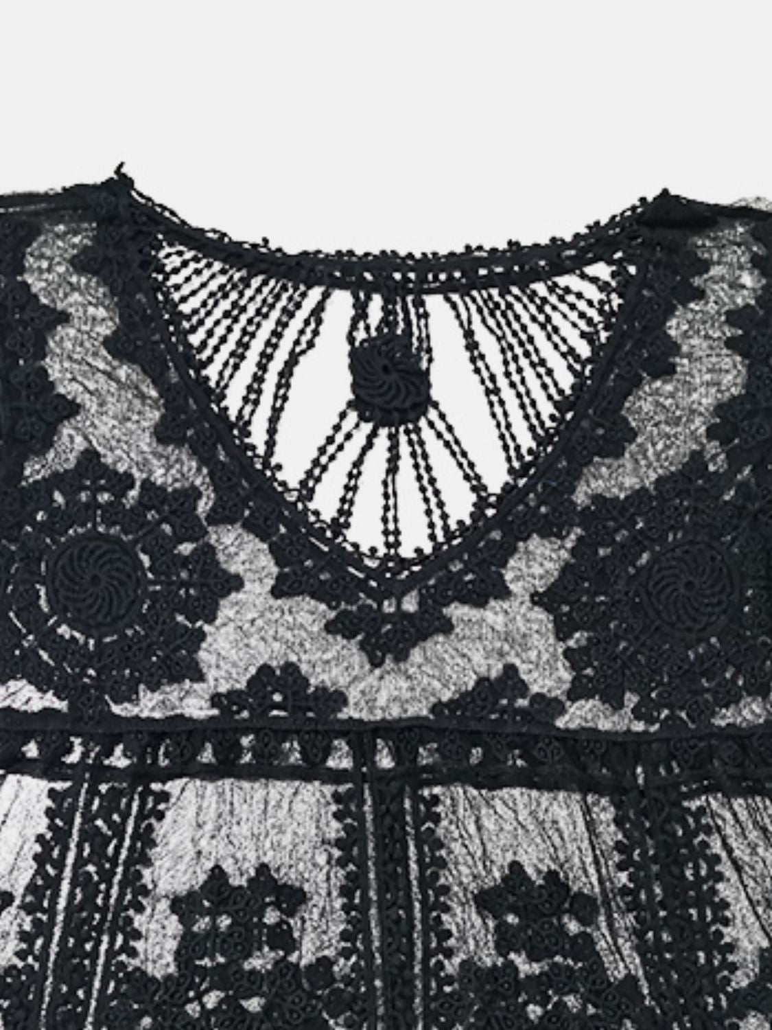 Lace Round Neck Cover-Up Trendsi