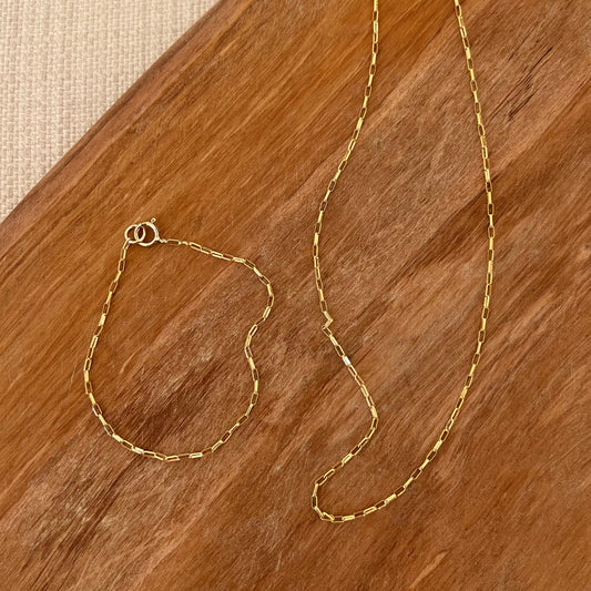 Box Paperclip Chain Necklace