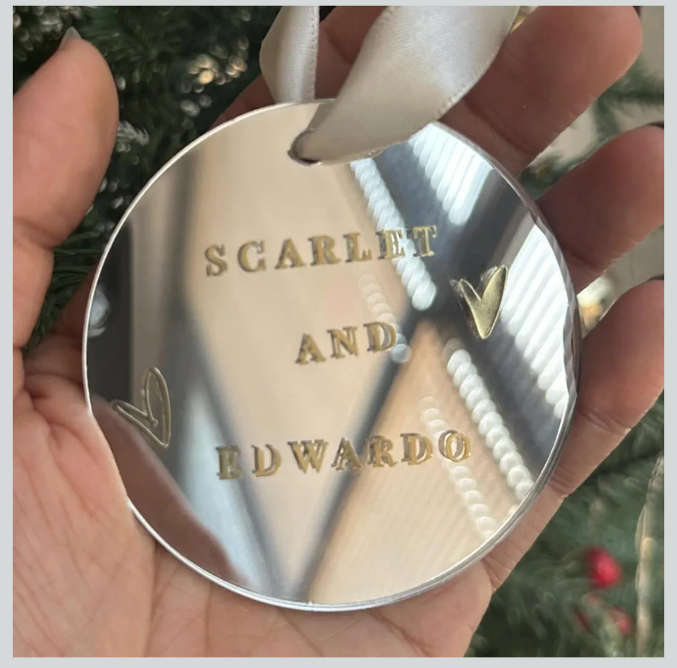 Custom Engraved Christmas Ornaments Creative Chaos Boutique