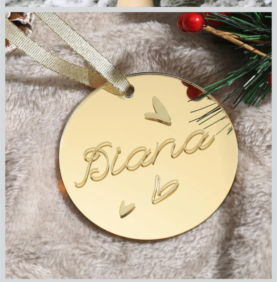 Custom Engraved Christmas Ornaments Creative Chaos Boutique