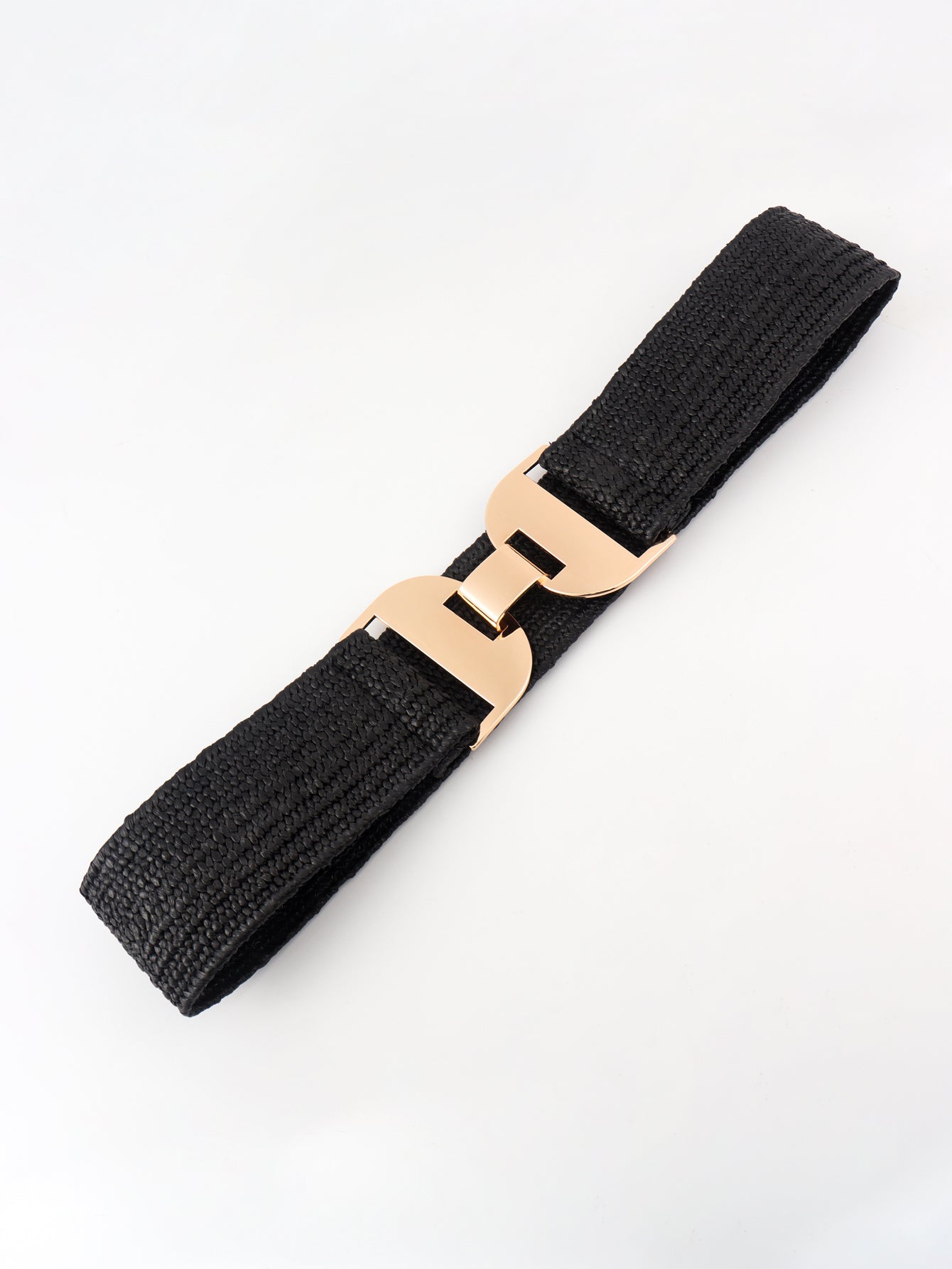 Alloy Buckle Elastic Belt Trendsi