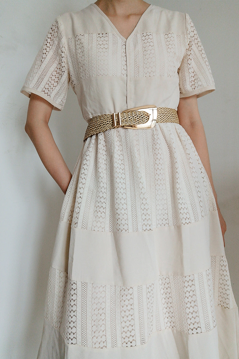 Irregular Buckle Braid Belt Trendsi