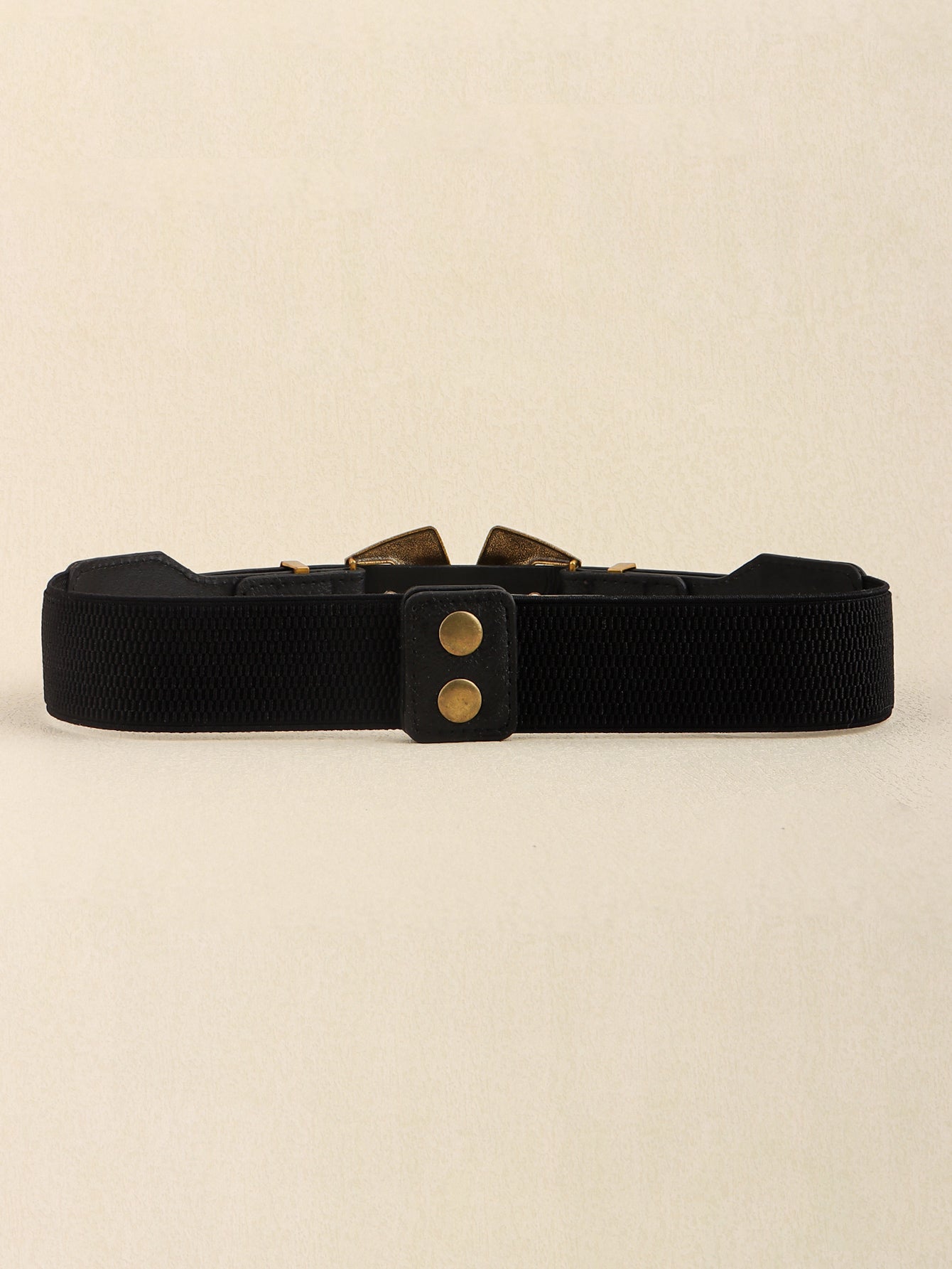 Double Buckle PU Leather Belt Trendsi