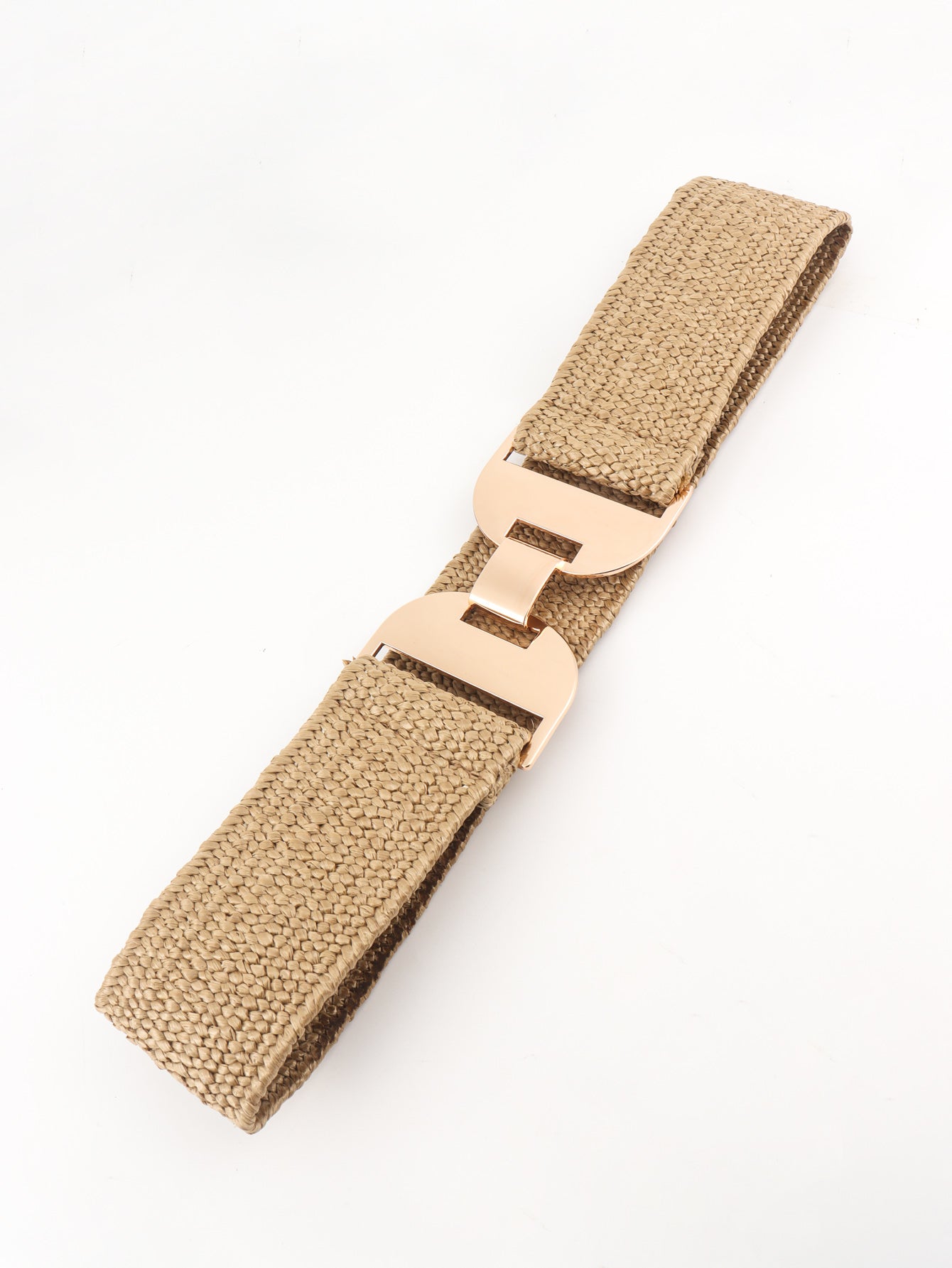 Alloy Buckle Elastic Belt Trendsi