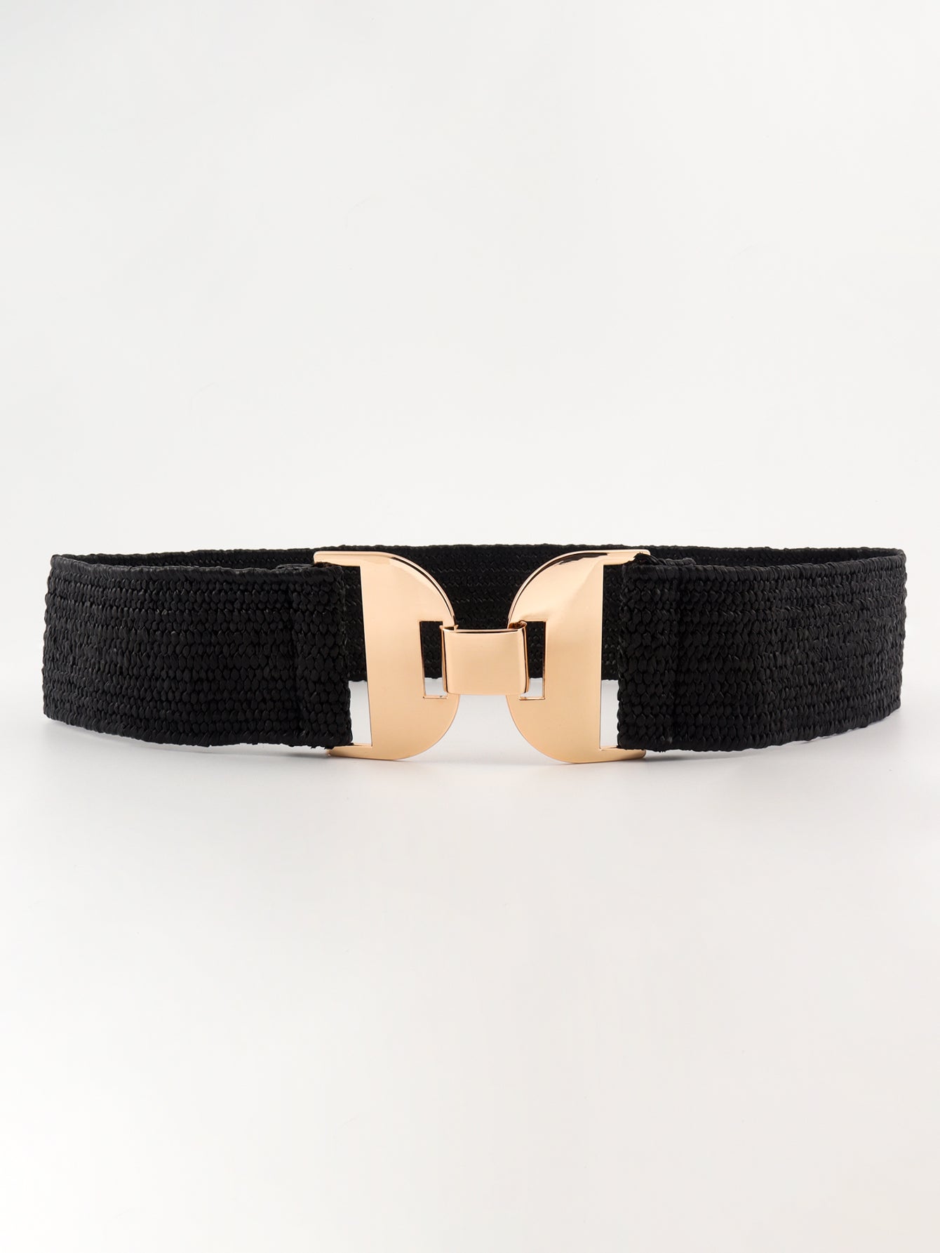 Alloy Buckle Elastic Belt Trendsi