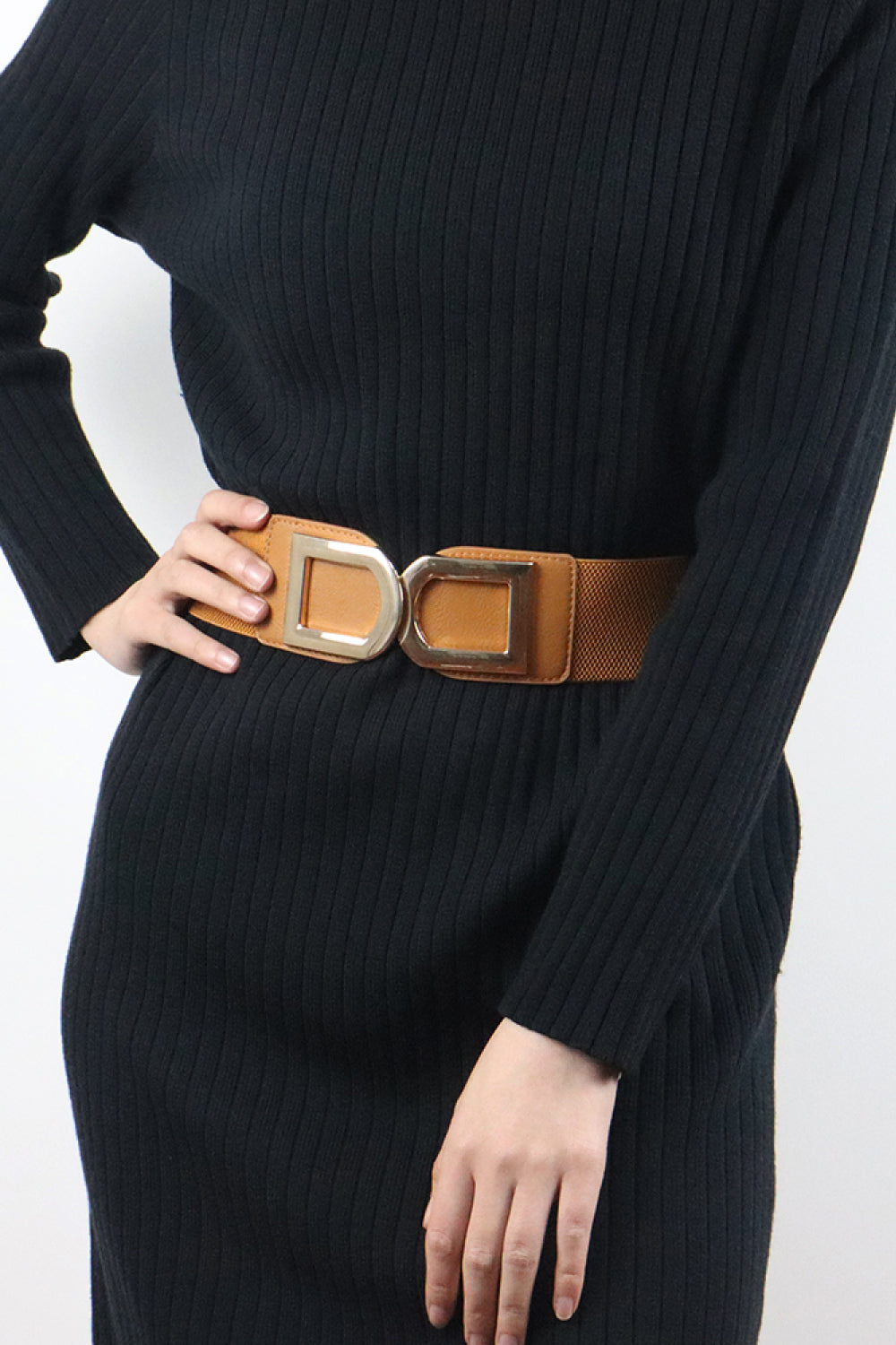 Double D Buckle PU Belt Trendsi