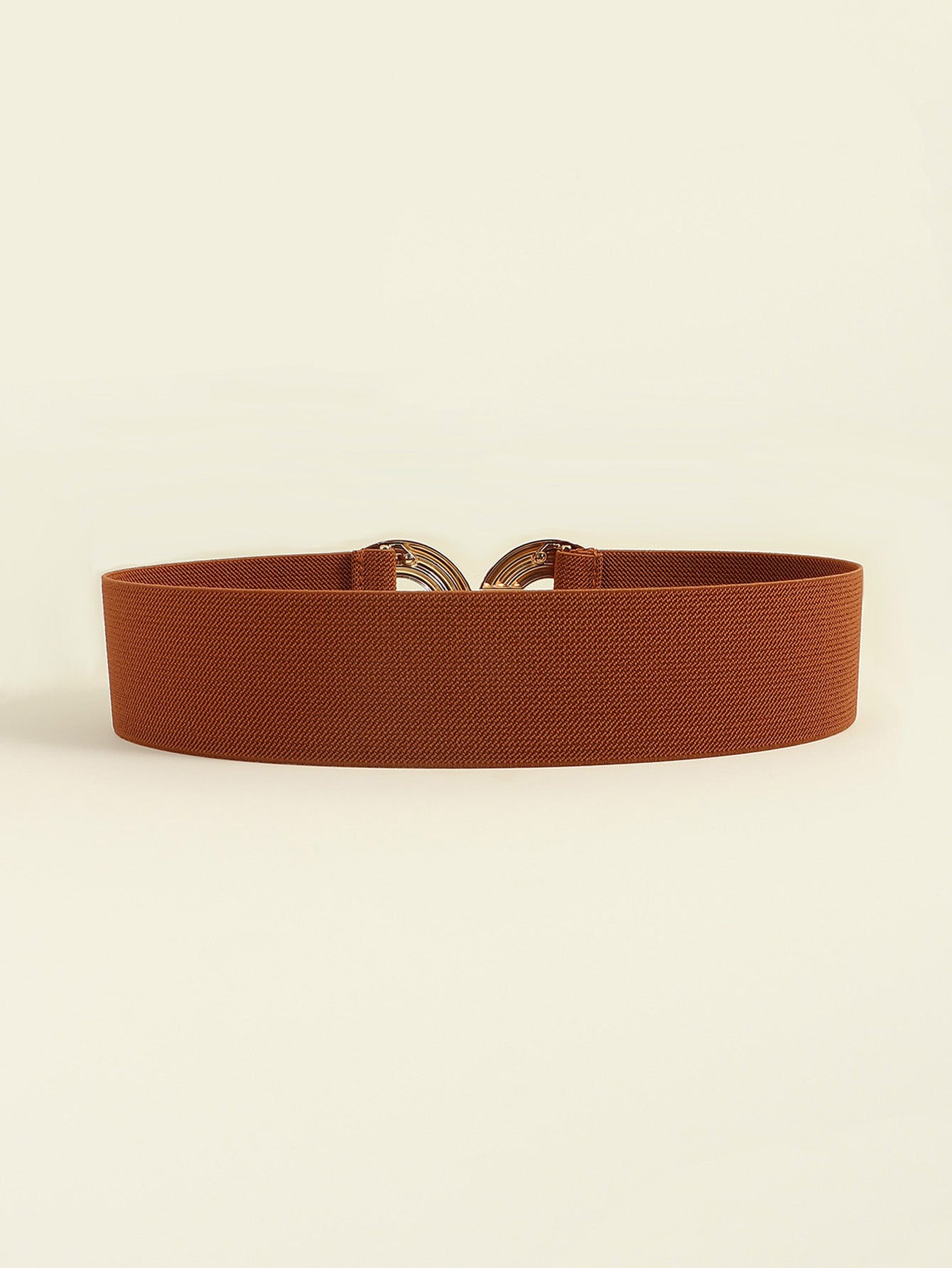 Geometric Buckle Elastic Wide Belt Trendsi