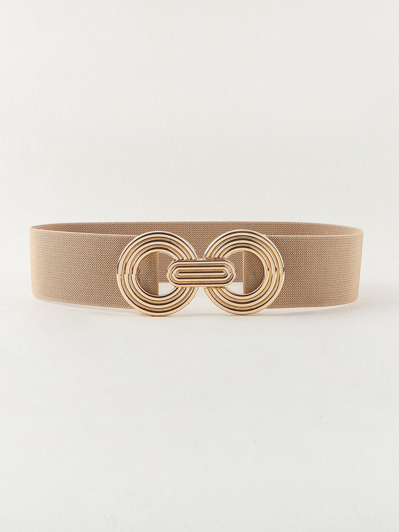 Geometric Buckle Elastic Wide Belt Trendsi