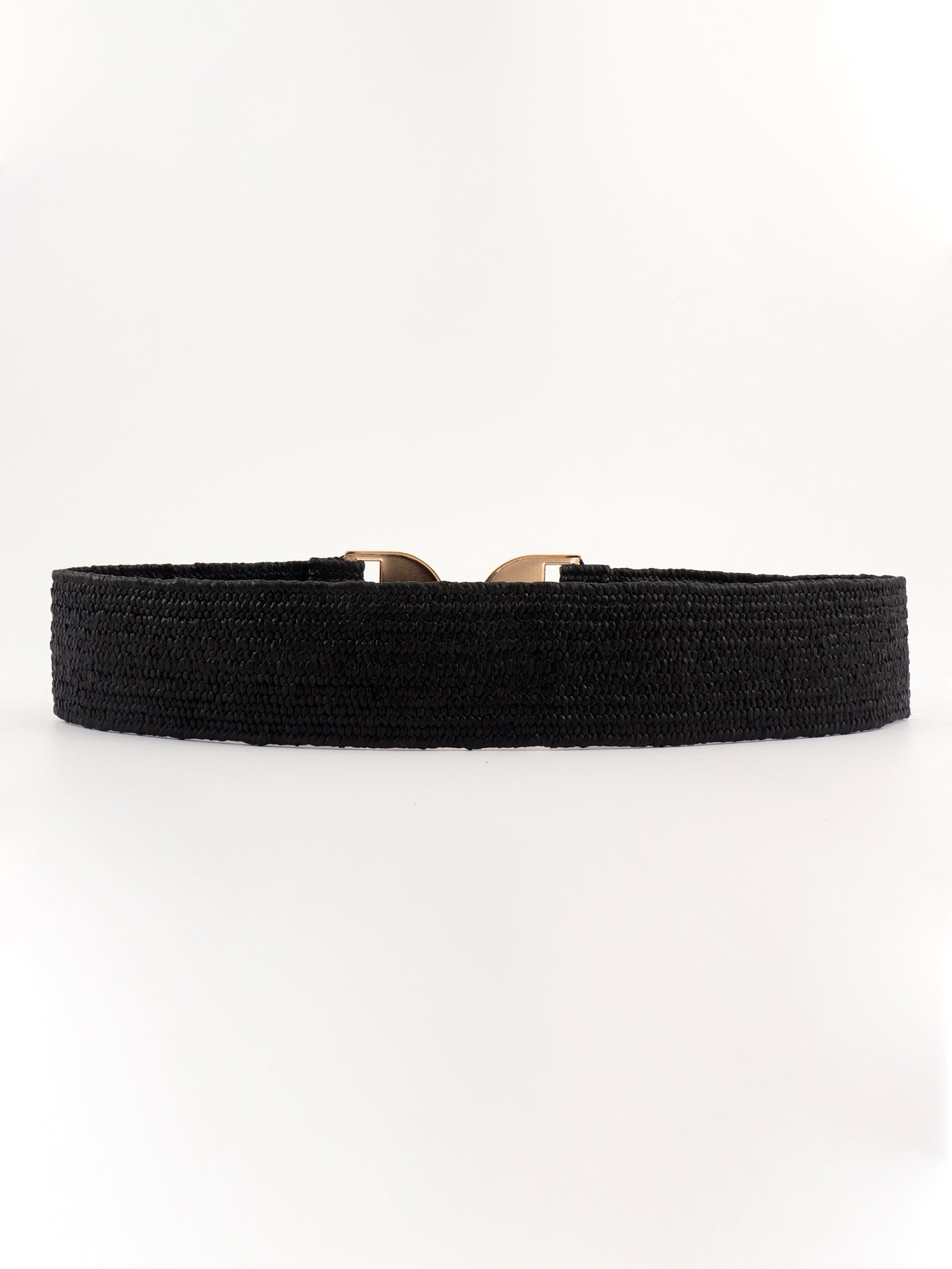 Alloy Buckle Elastic Belt Trendsi