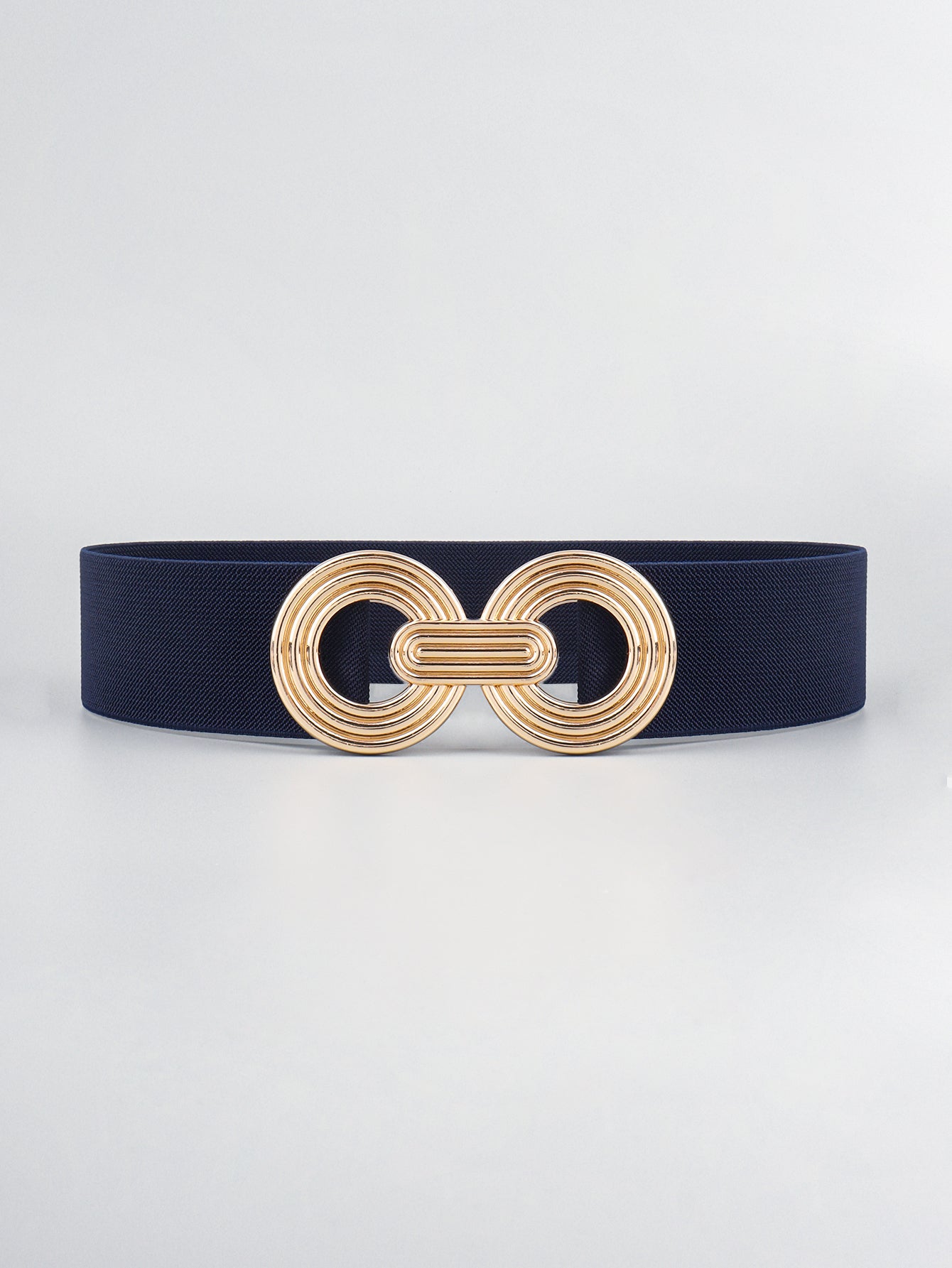 Geometric Buckle Elastic Wide Belt Trendsi