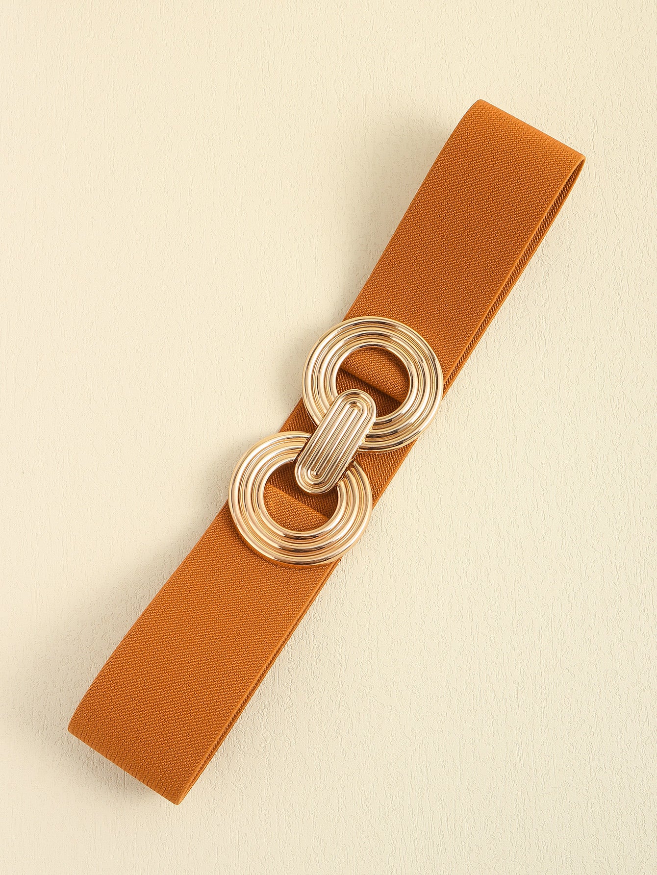 Geometric Buckle Elastic Wide Belt Trendsi