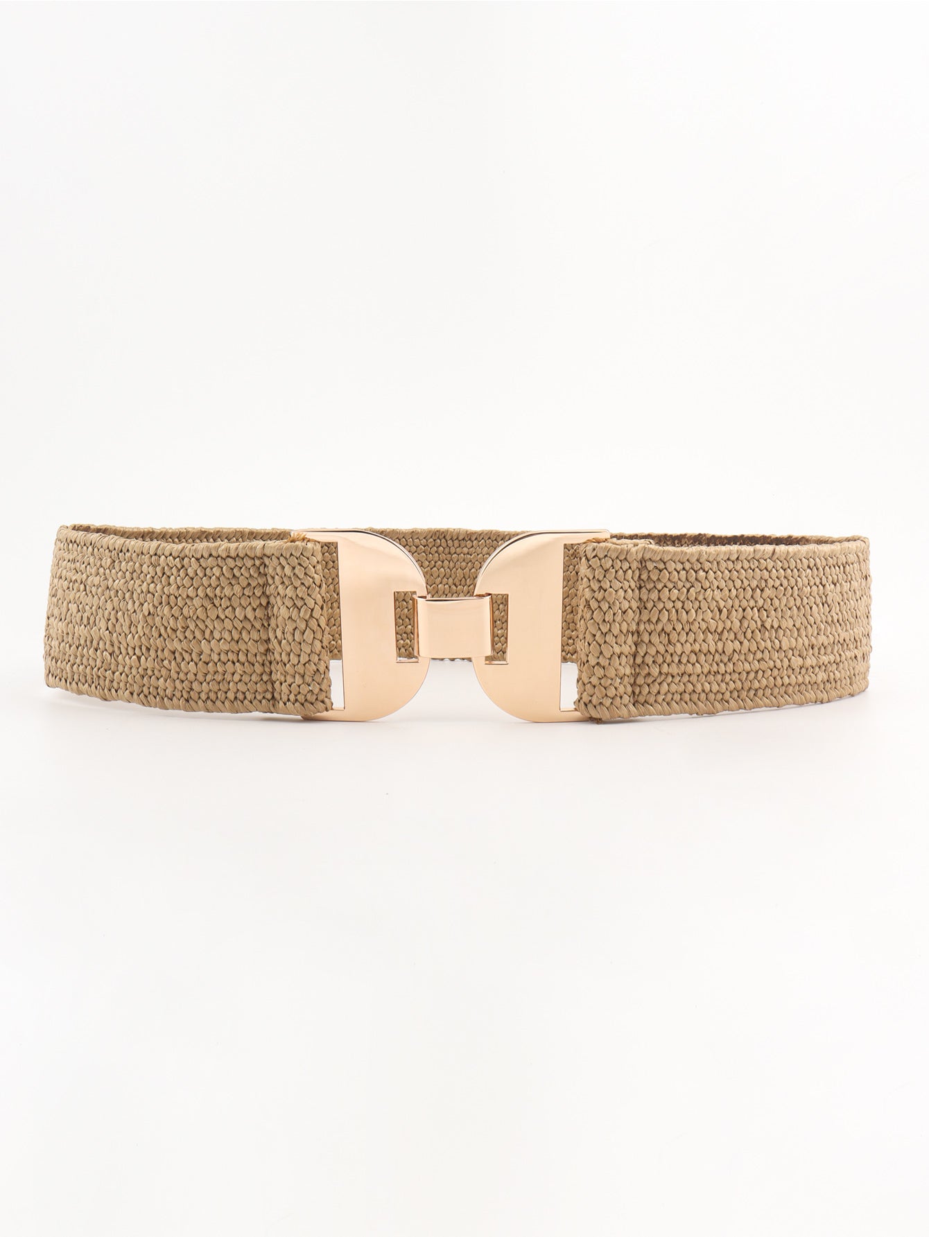 Alloy Buckle Elastic Belt Trendsi