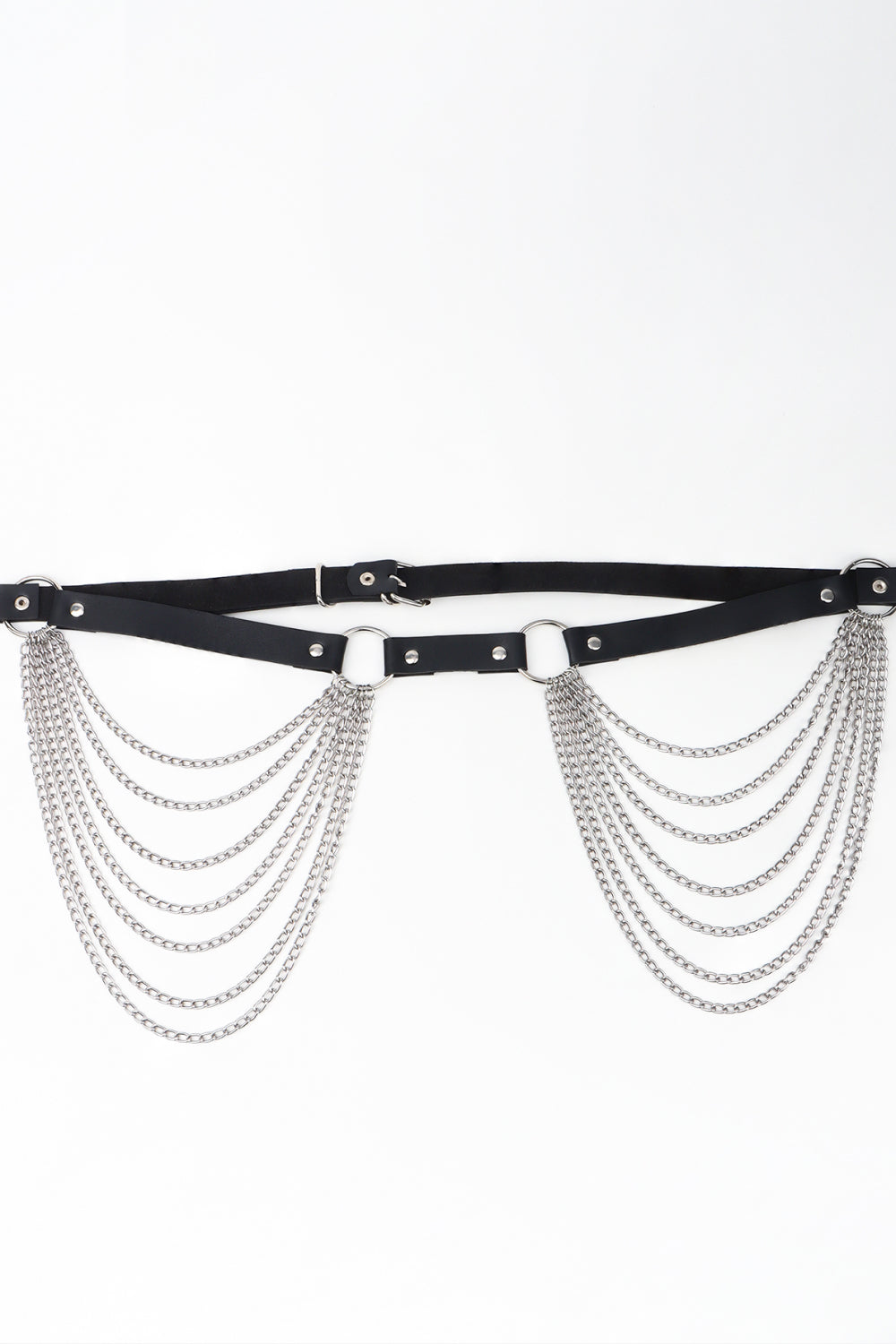 PU Belt with Chain Trendsi