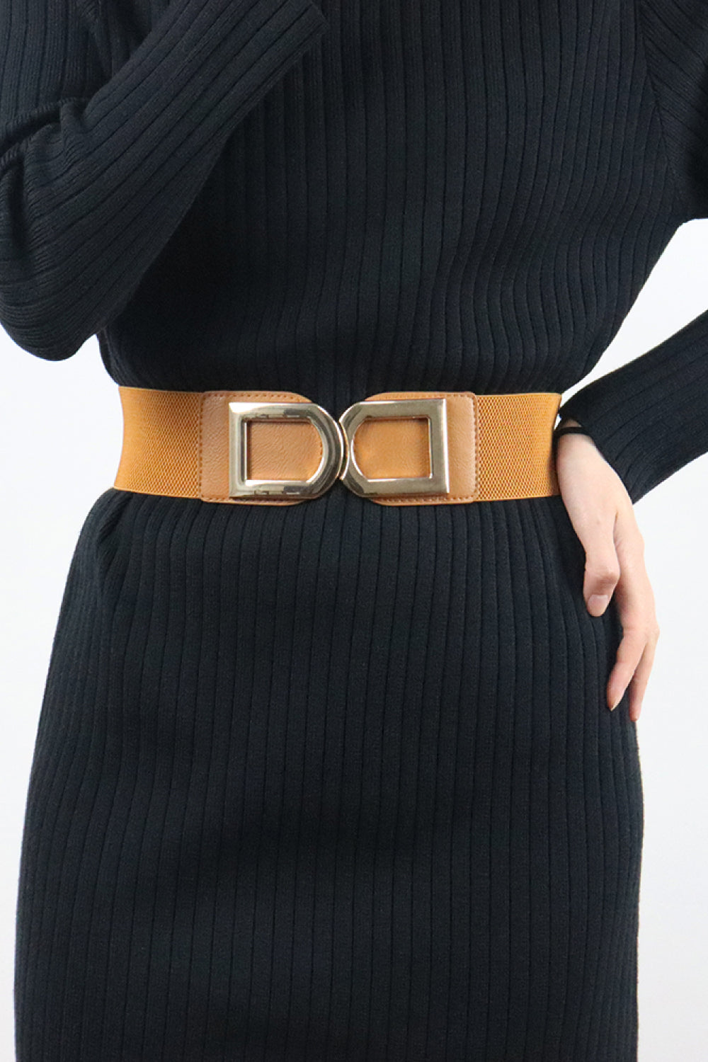 Double D Buckle PU Belt Trendsi