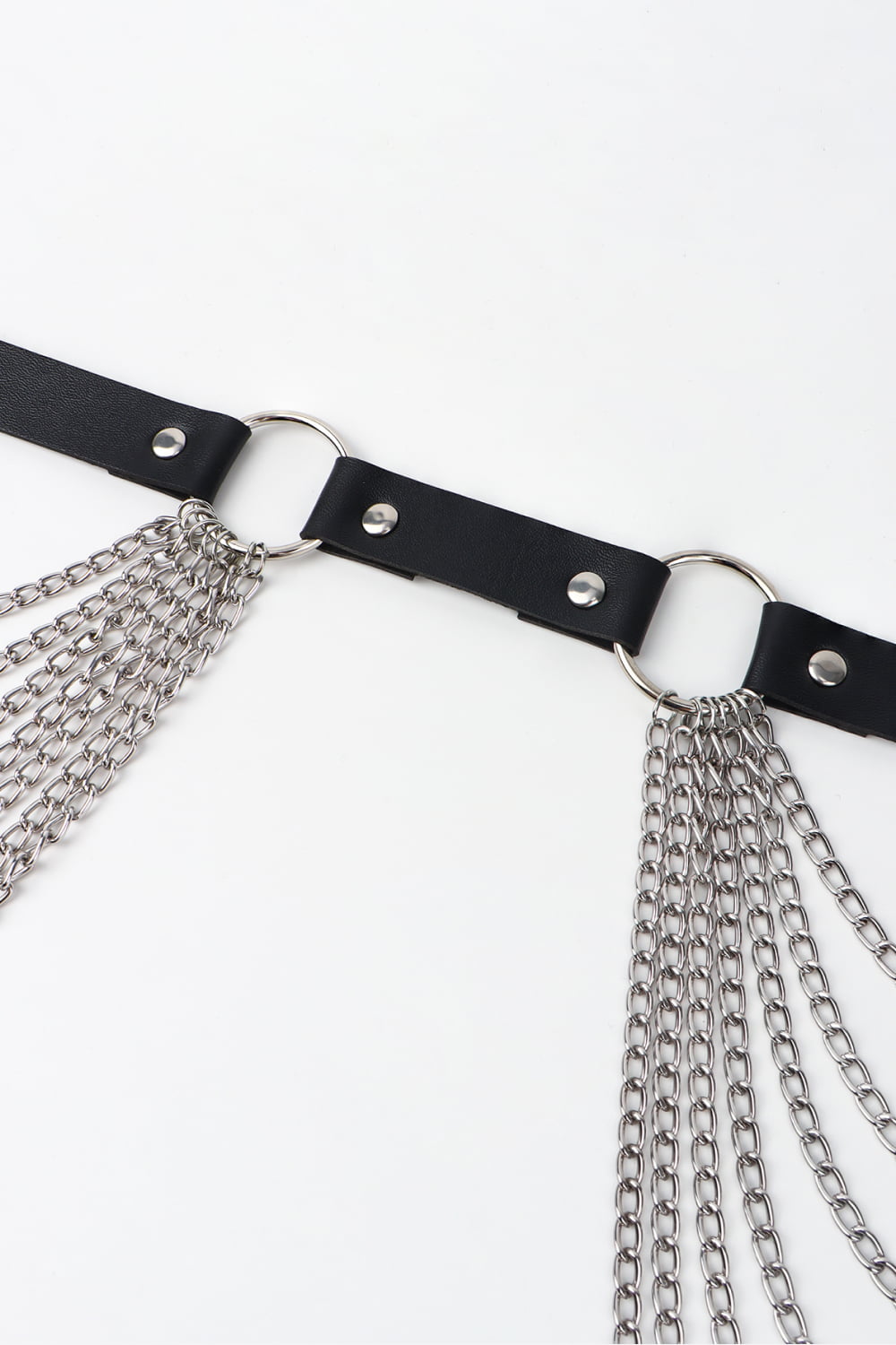 PU Belt with Chain Trendsi