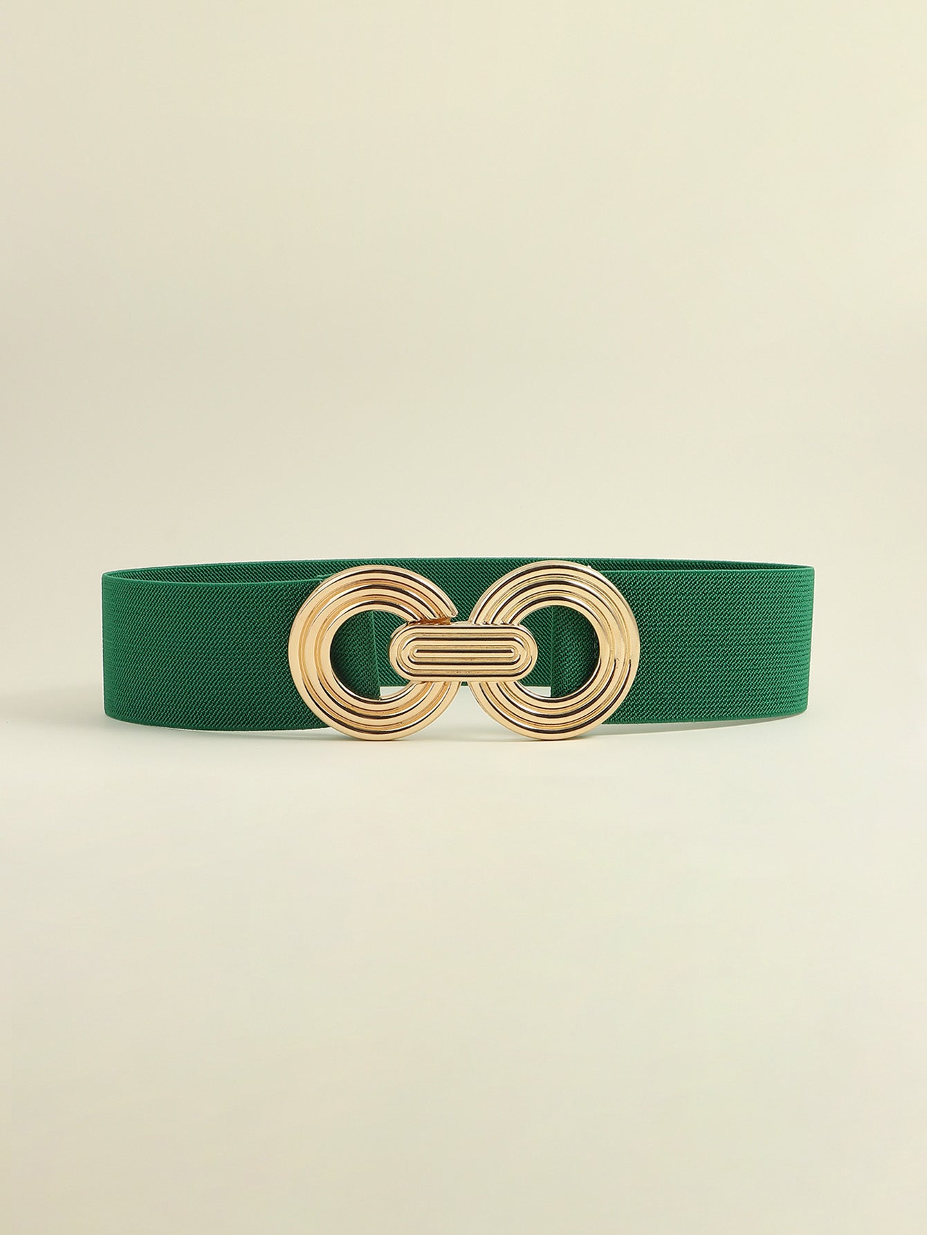 Geometric Buckle Elastic Wide Belt Trendsi