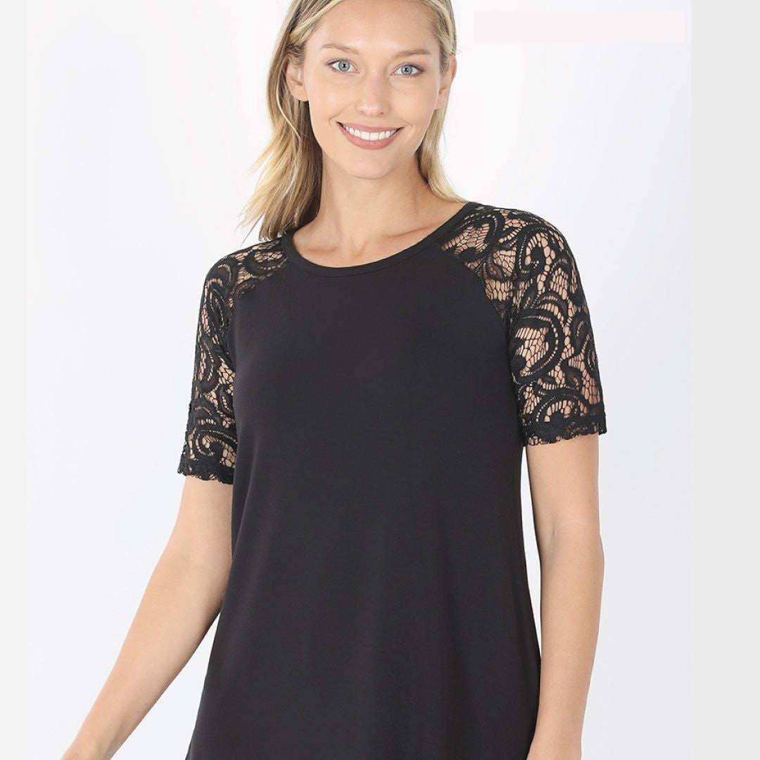 Lace Sleeve Top ClaudiaG