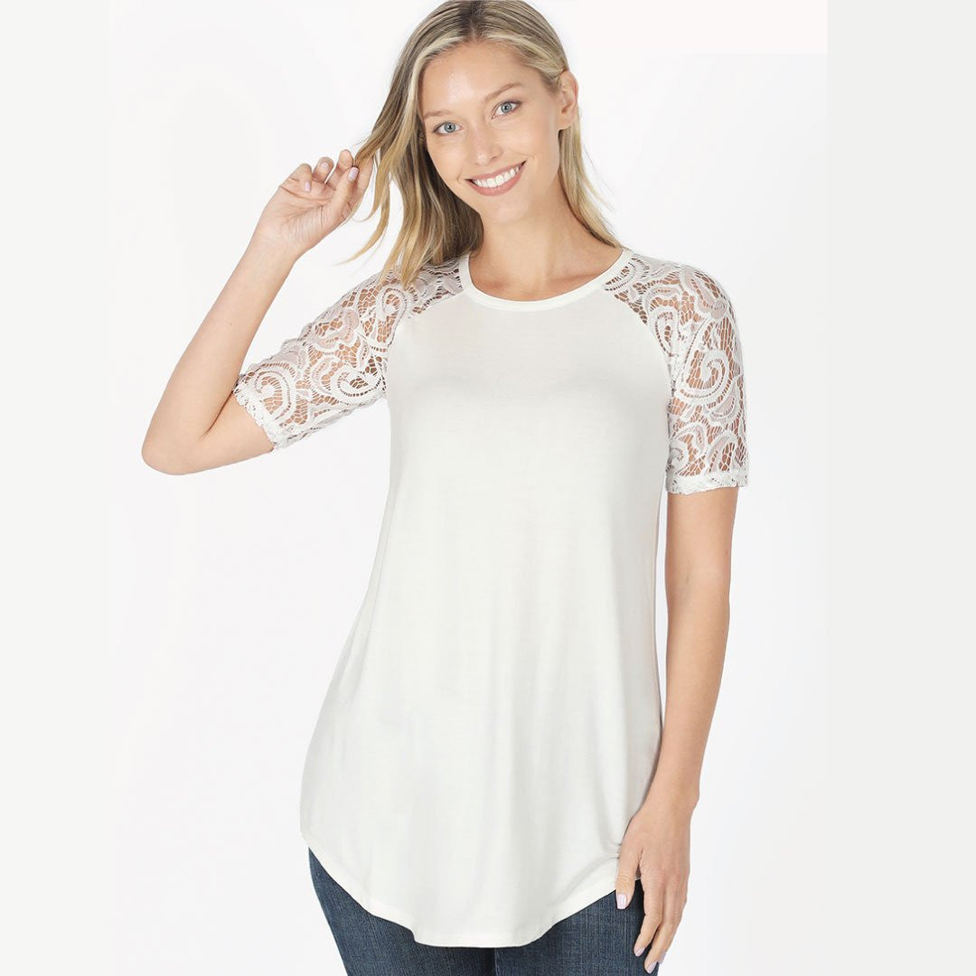 Lace Sleeve Top ClaudiaG