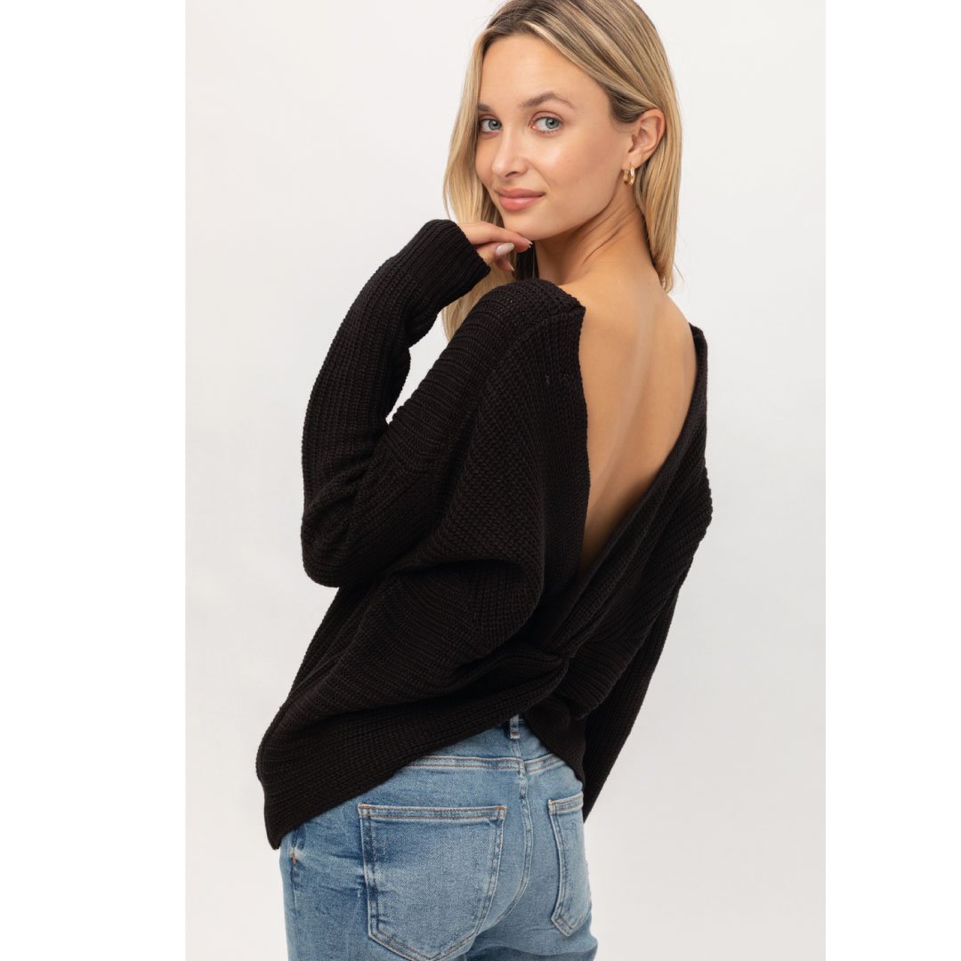 Twisted Back Sweater ClaudiaG