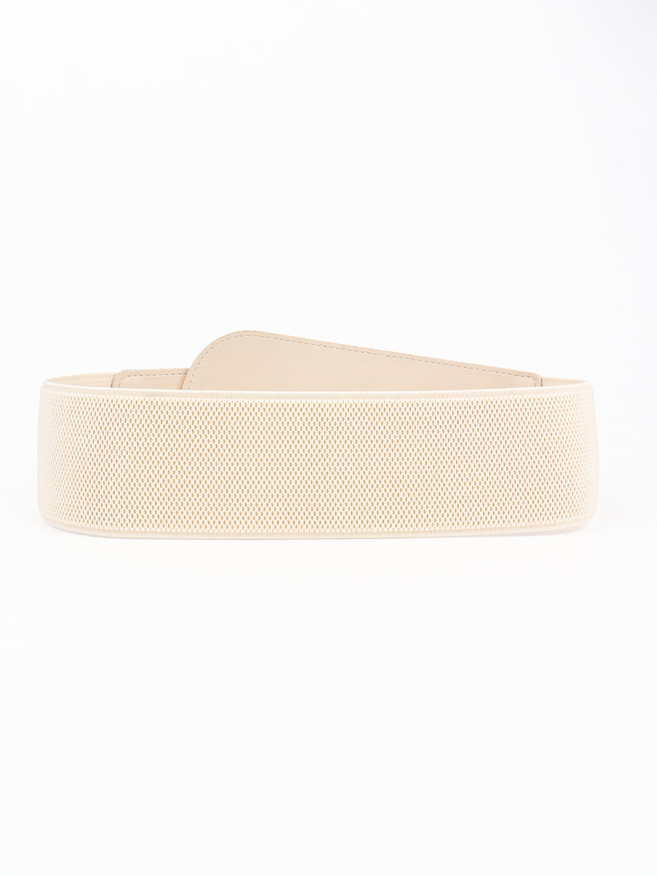 PU Elastic Wide Belt with Alloy Buckle Trendsi