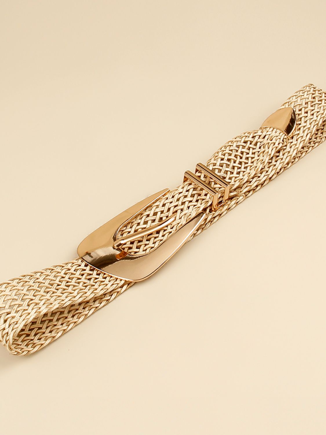 Irregular Buckle Braid Belt Trendsi