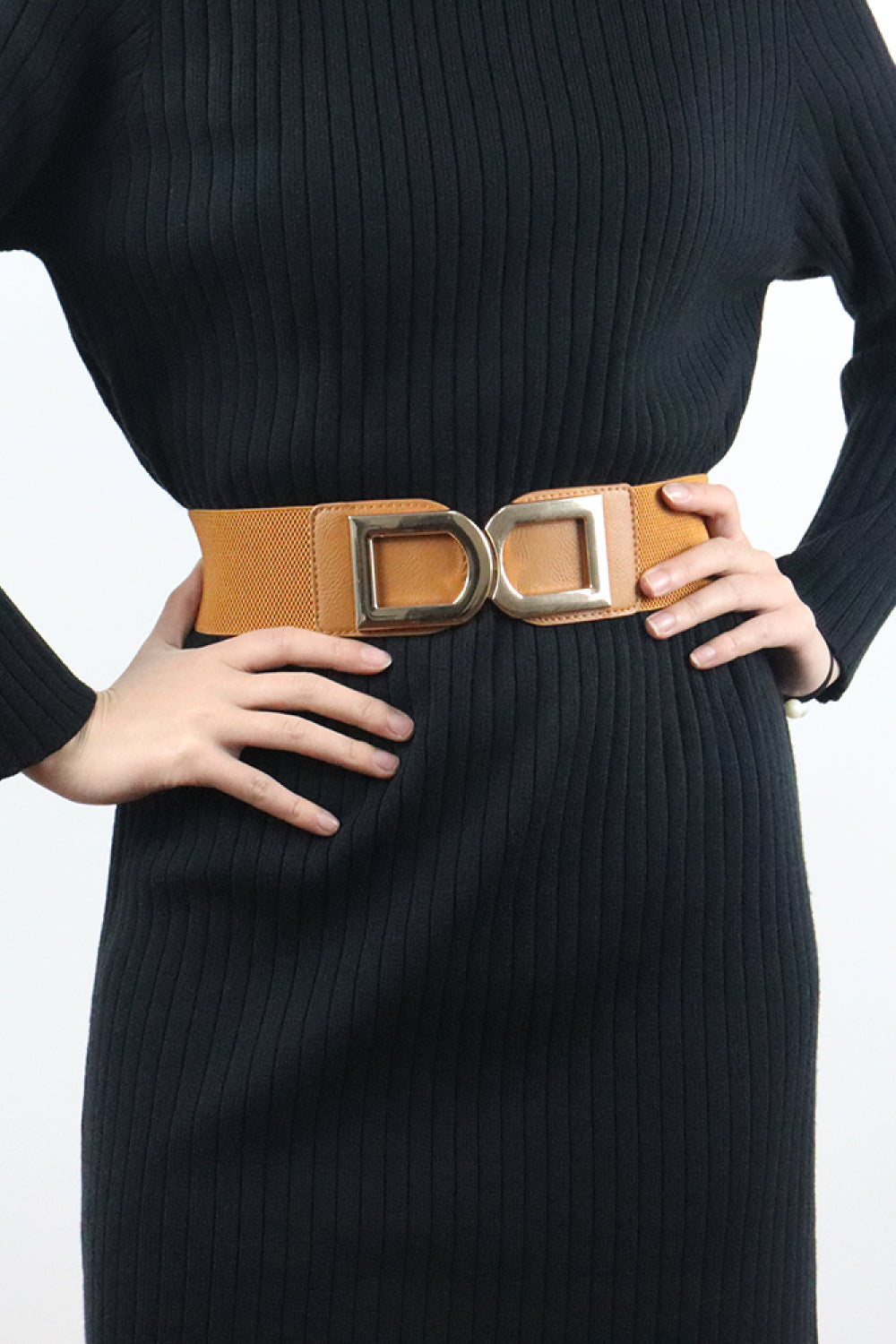 Double D Buckle PU Belt Trendsi