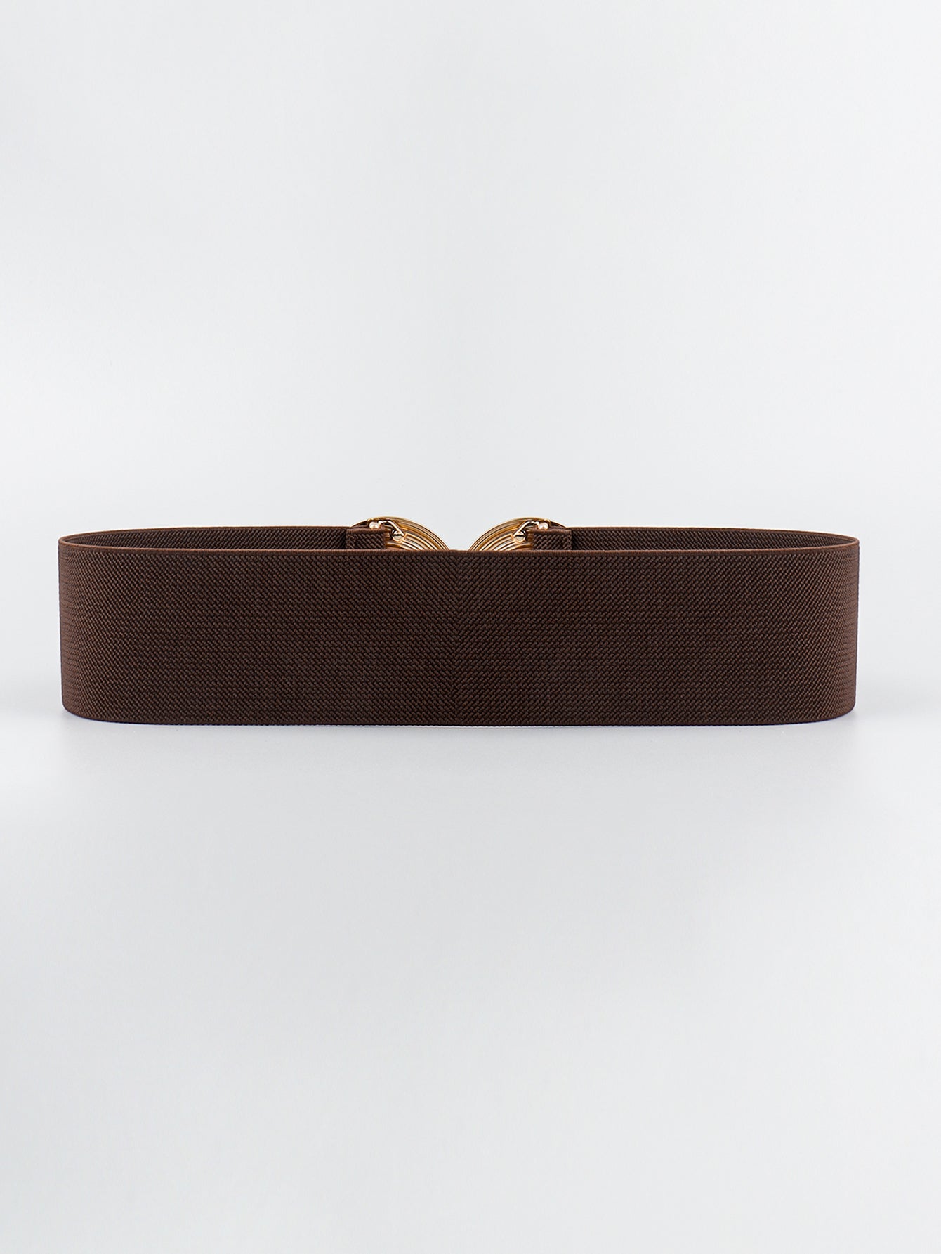 Geometric Buckle Elastic Wide Belt Trendsi