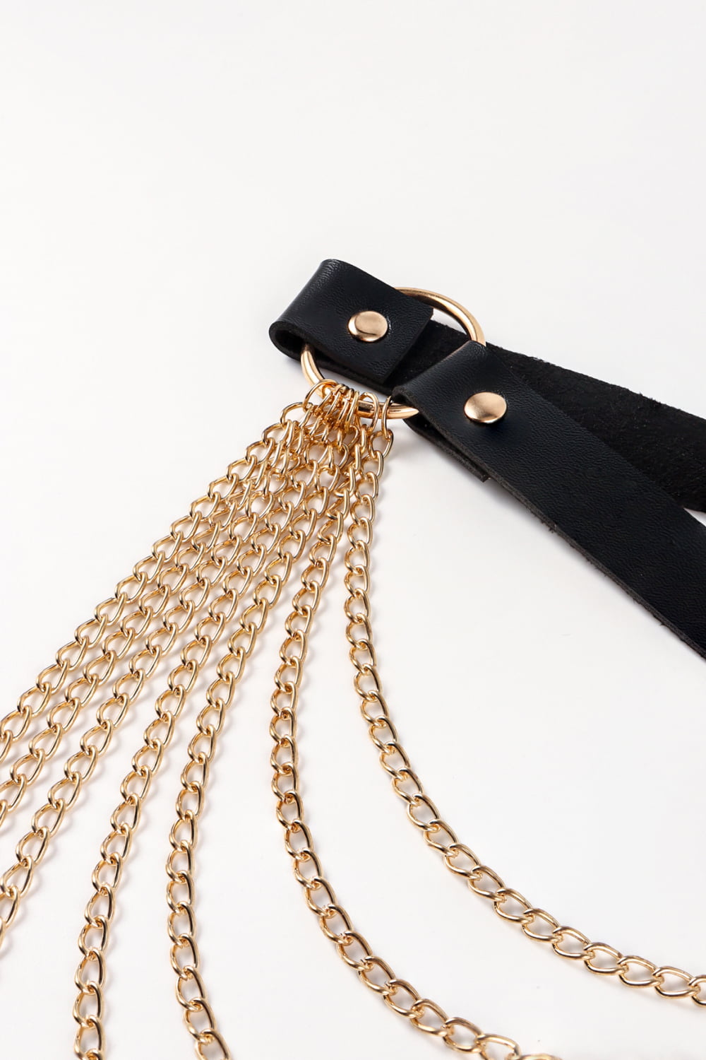 PU Belt with Chain Trendsi