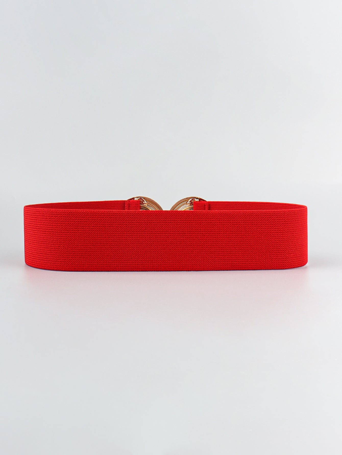 Geometric Buckle Elastic Wide Belt Trendsi