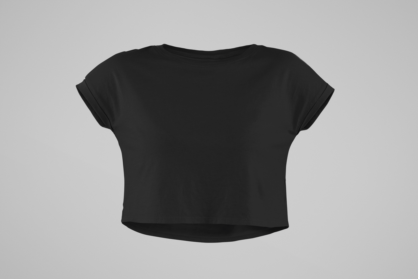 Entimessi Premium Cotton Black Crop Top Entimessi