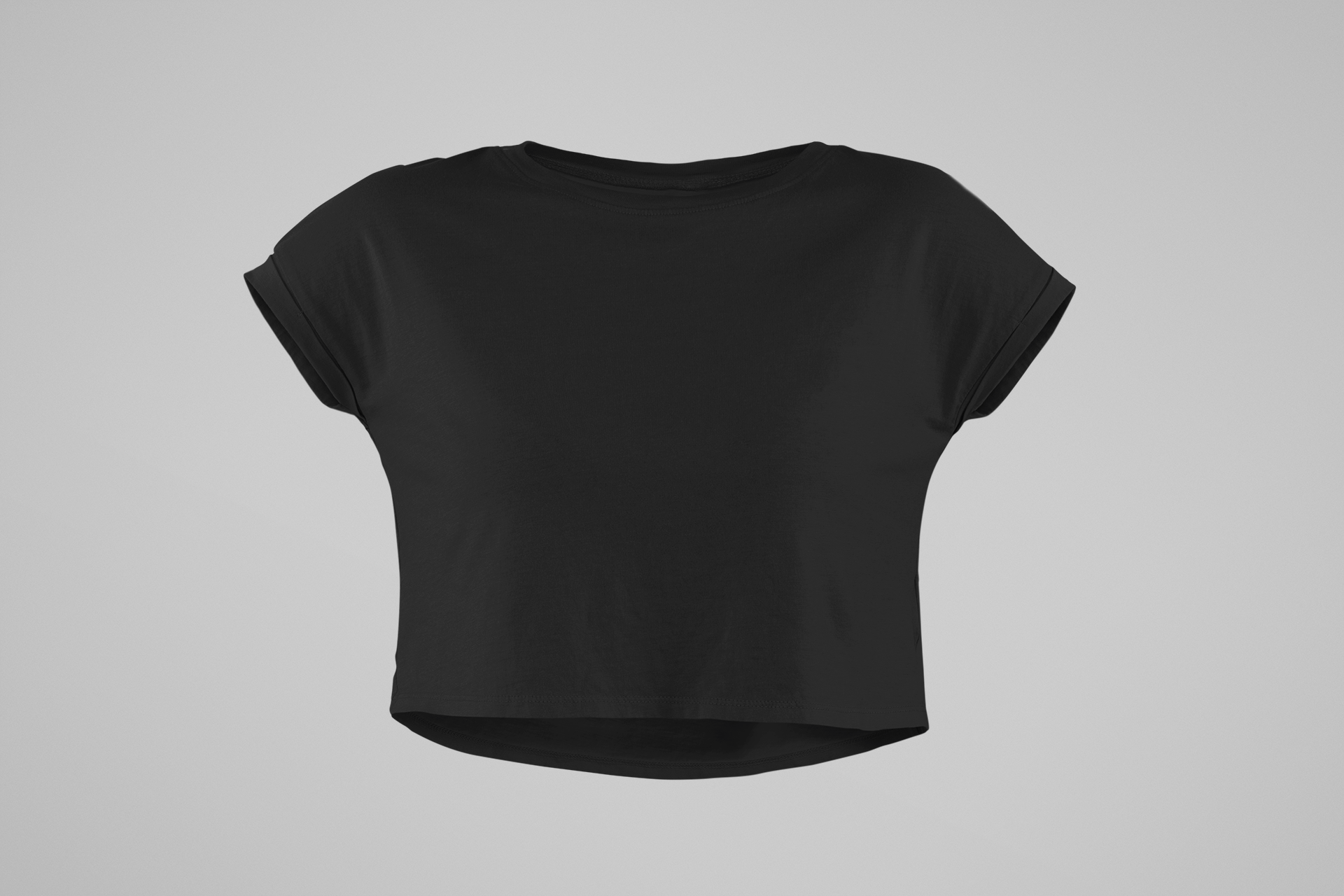 Entimessi Premium Cotton Black Crop Top Entimessi