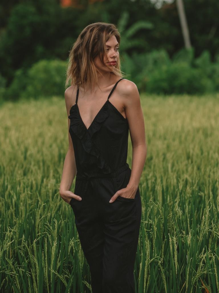 Chloe Jumpsuit | Black Poème Clothing
