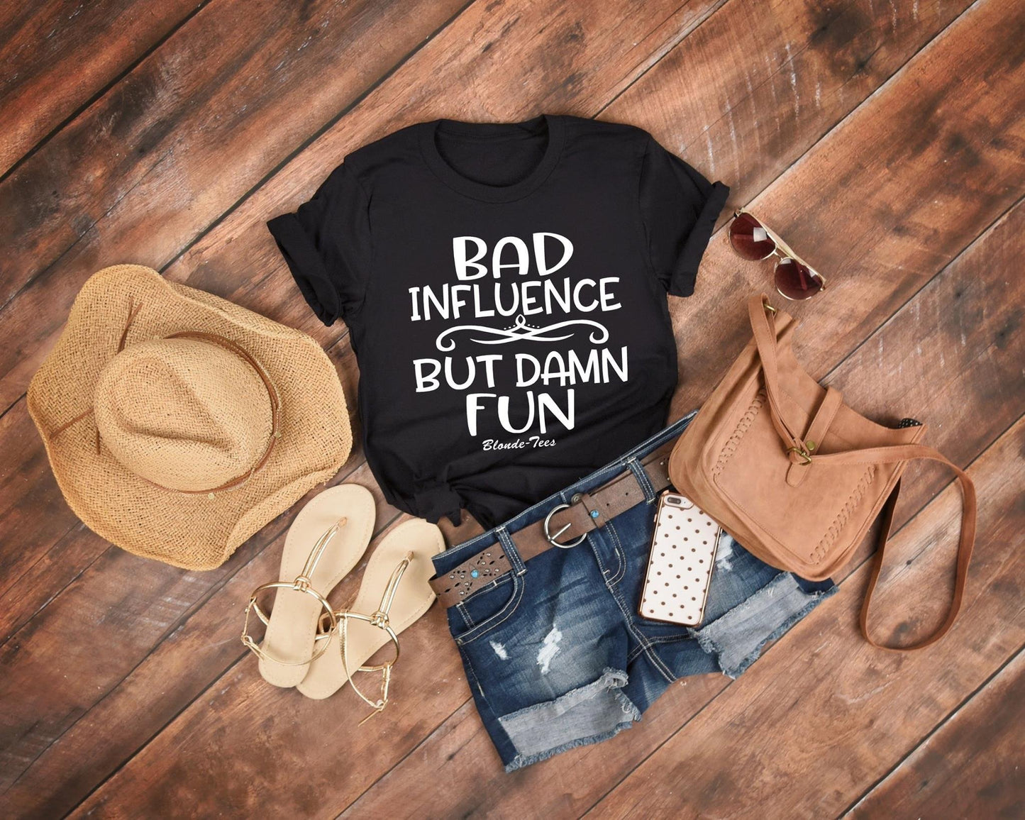 Bad Influence Blonde Tees