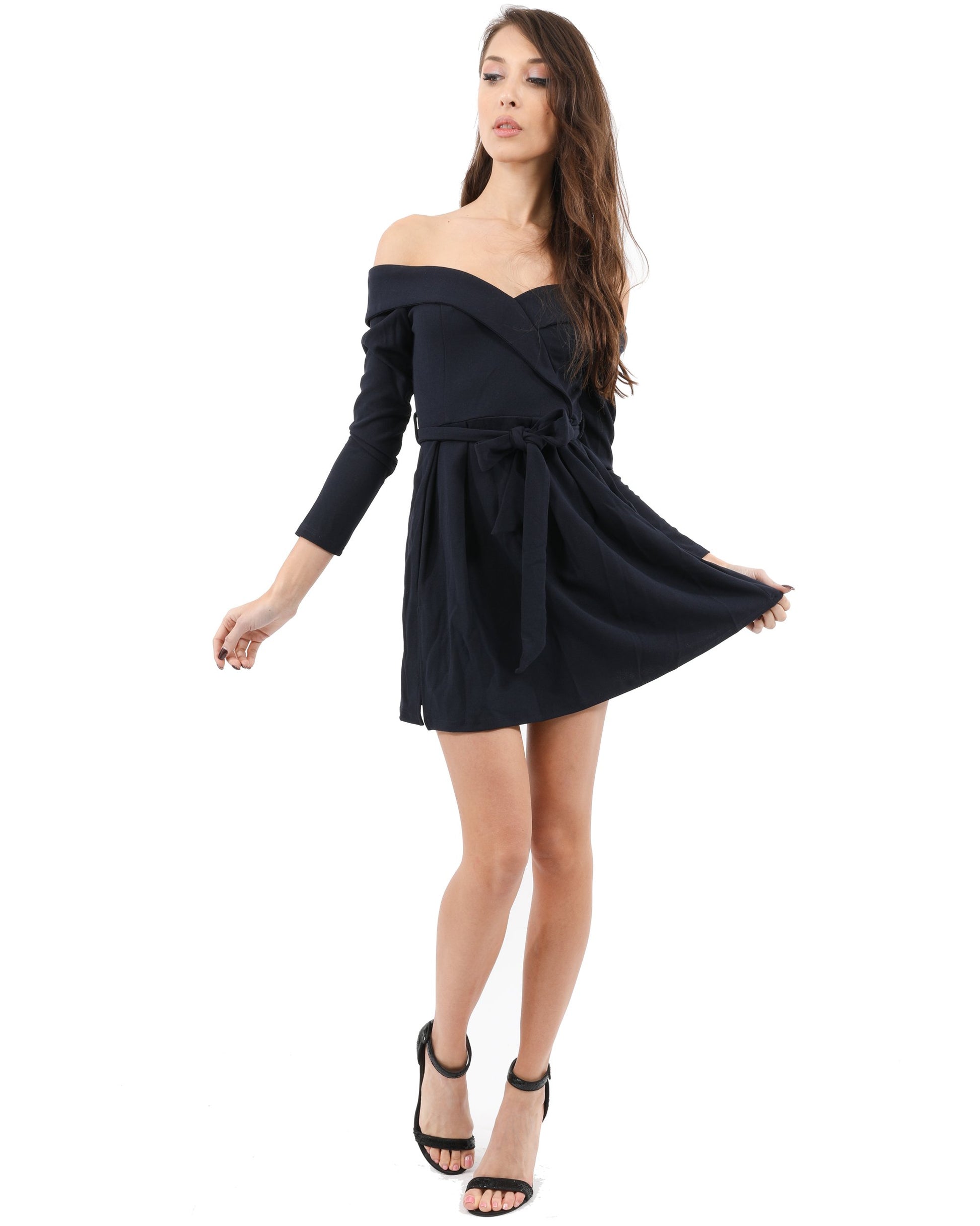 Royalton Off-Shoulder Long Sleeve Mini Dress Savoy Active